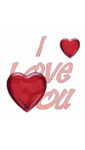 Gif animé coeur y love you